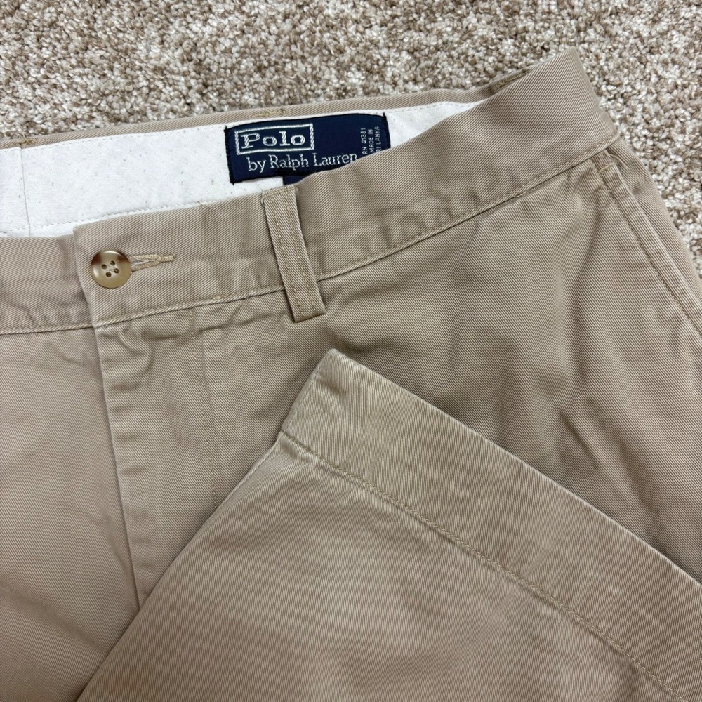 Vintage Polo Ralph Lauren Prospect Pants Mens 34x30 Khaki Straight Leg